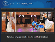 Tablet Screenshot of djchrisbrown.com